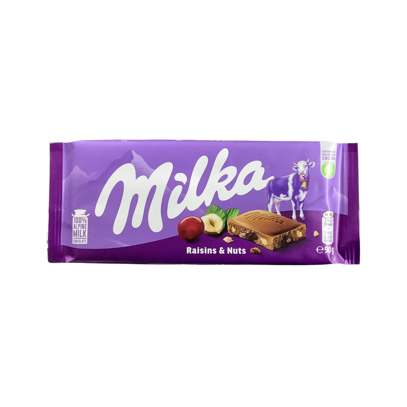 Milka Chocolate Raisins &amp; Nuts 90g