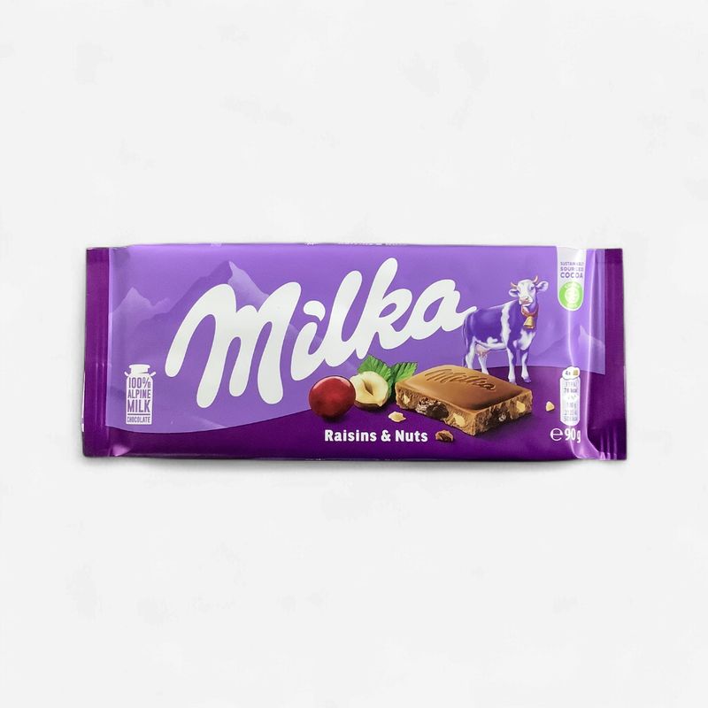 Milka Raisins &amp; Nuts 90g