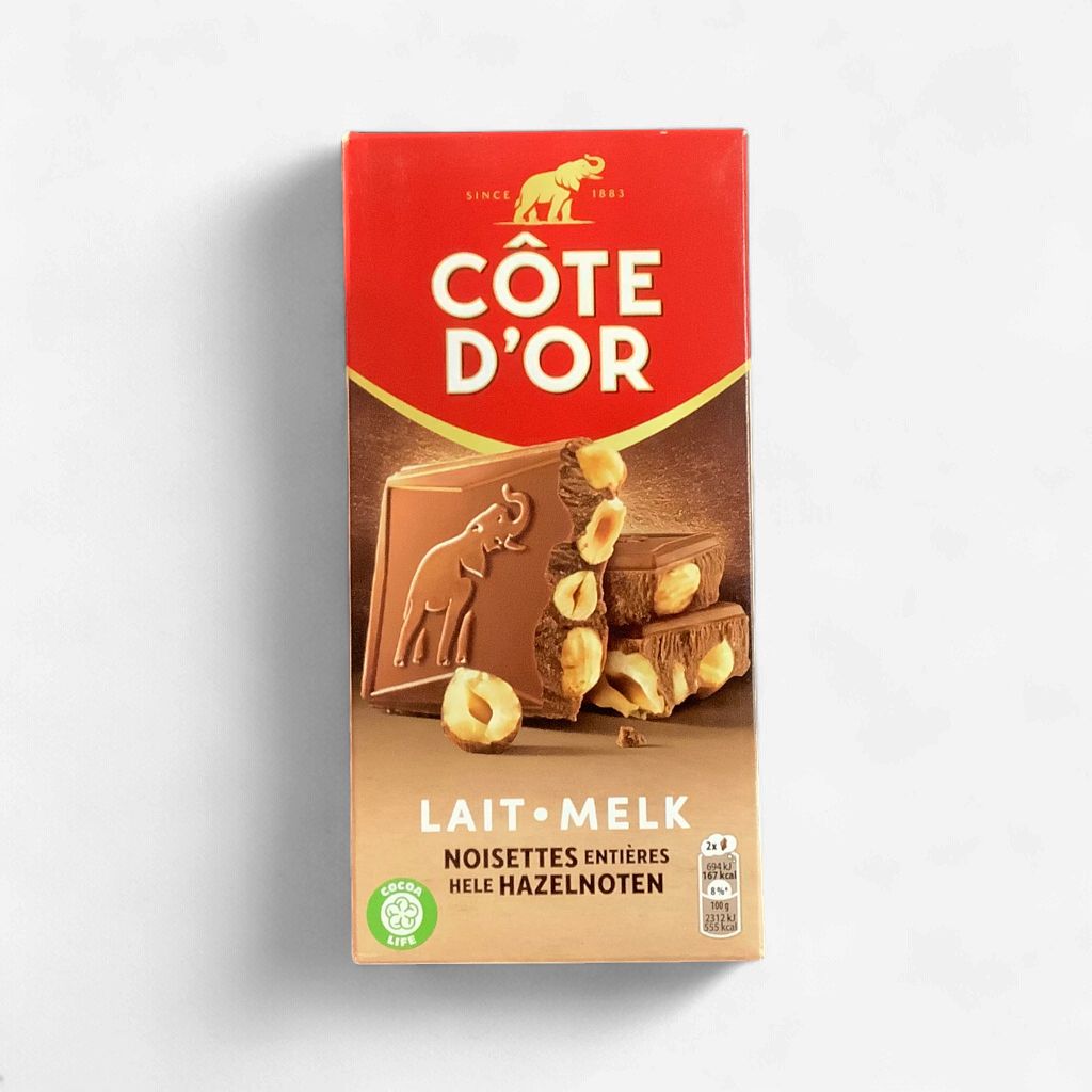 Cote D'Or  Bloc Milk &amp; Hazelnut 180g