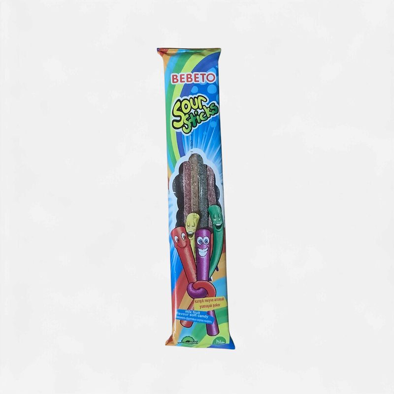 Bebeto Sour Sticks Mixed Fruit Flavoured 35g