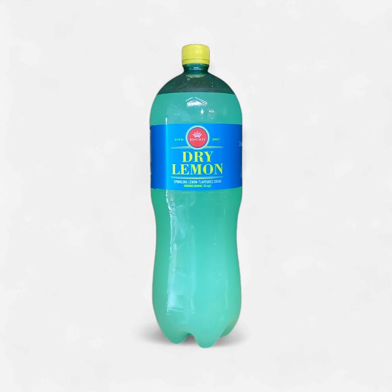Kingsley Dry Lemon Sparkling Lemon Flavoured Drink 2.0 Lt
