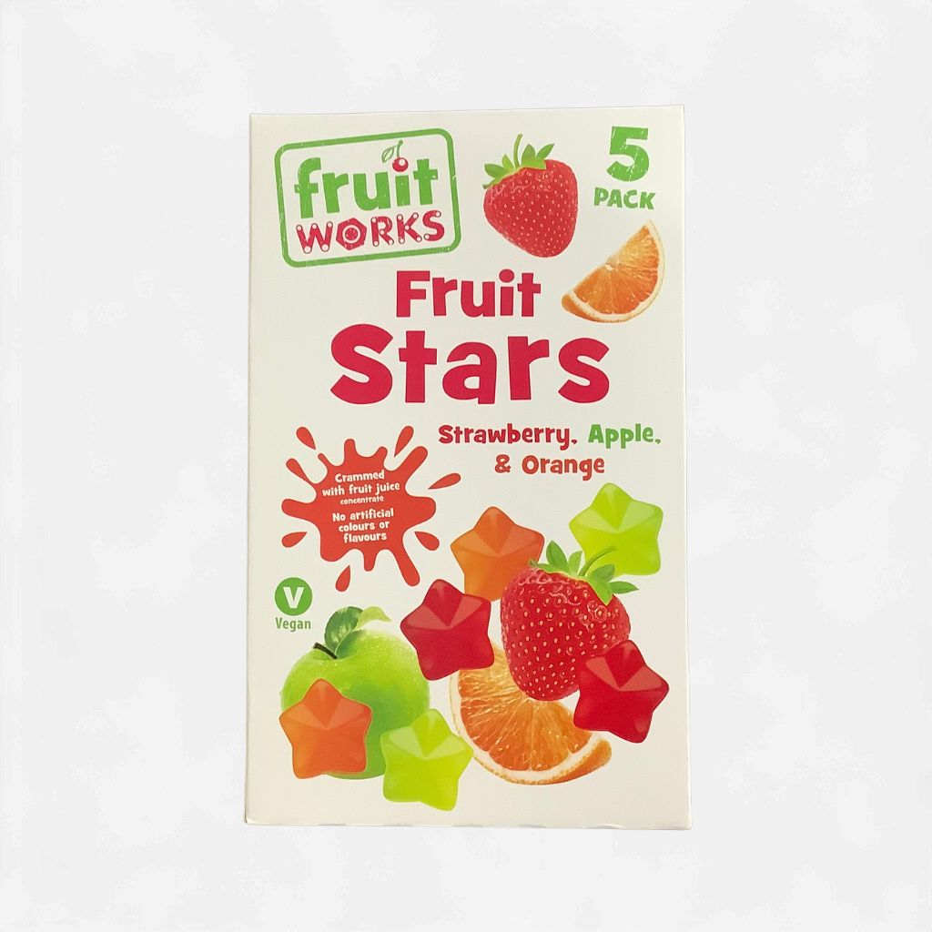 Fruit Works Fruit Stars 5 Pack 90g