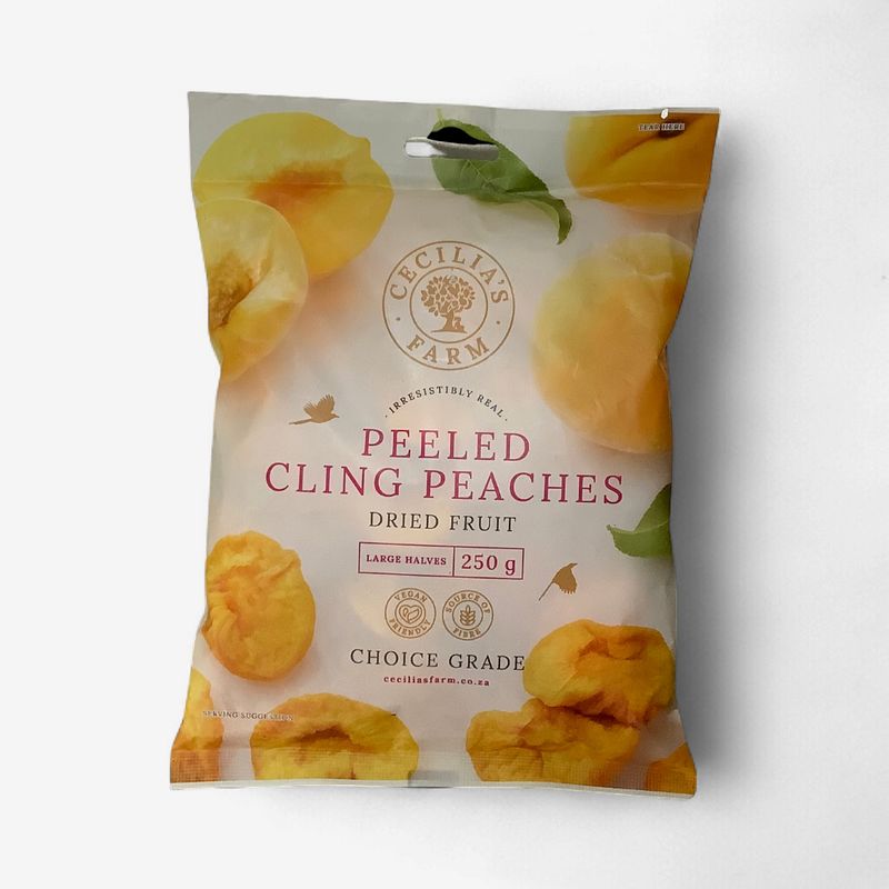 Cecilia's Farm Peeled Cling Peaches Dried Fruit 250g