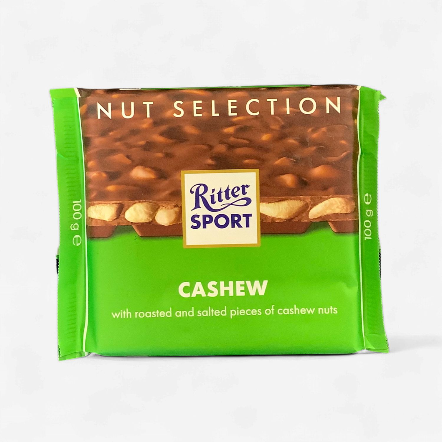 Ritter Sport with Roasted &amp; Salted Pieces of Cashew Nuts 100g