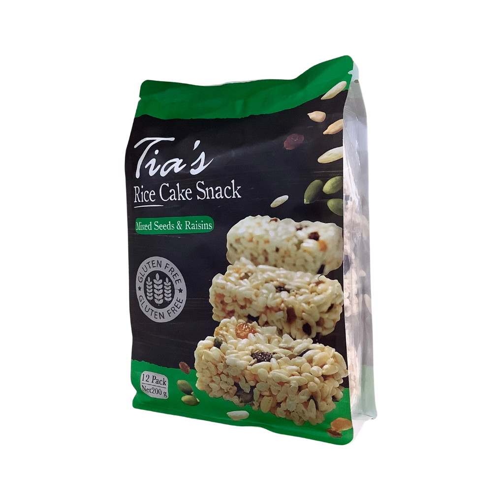 Tias Rice Cake Snack Mixed Seeds &amp; Raisins 200g
