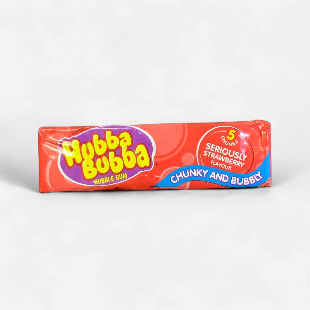 Hubba Bubba Stick Pack  Strawberry Flavour 35g