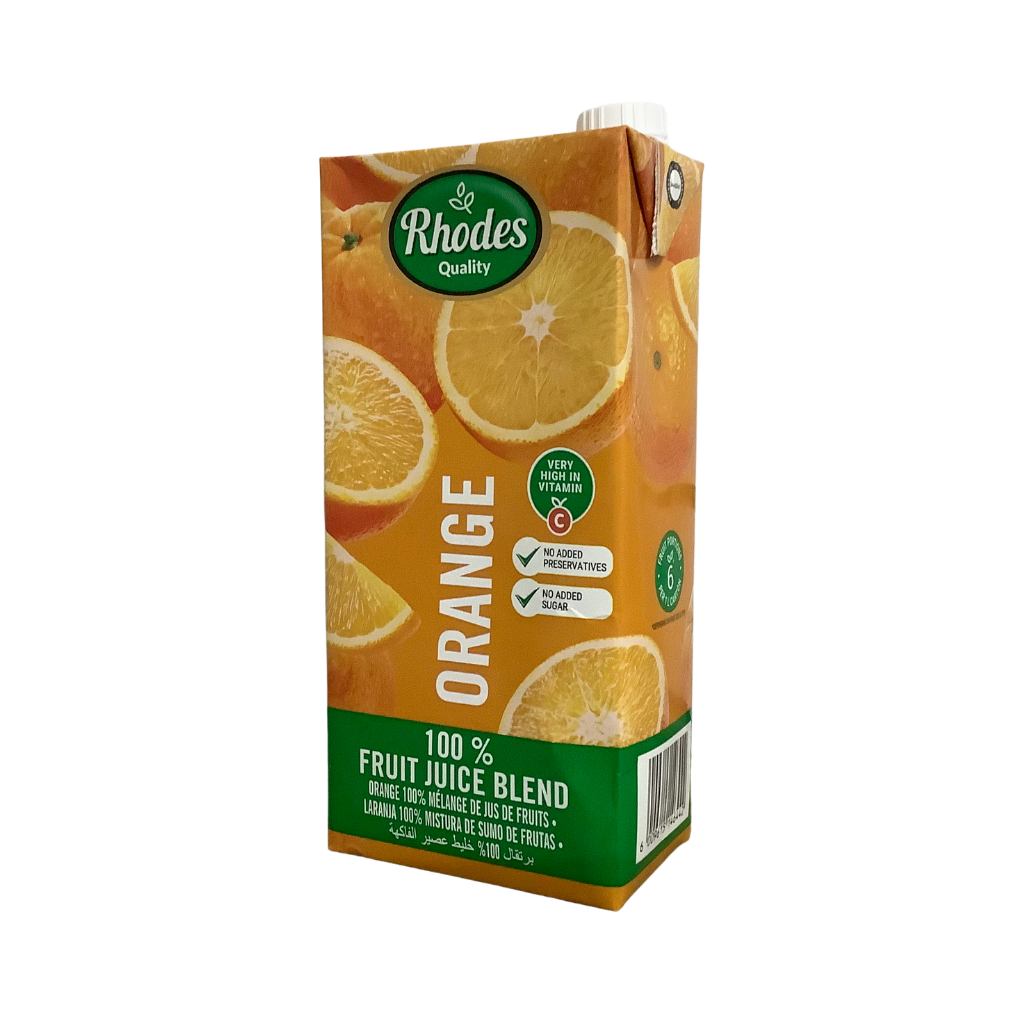 Rhodes Orange 100% Fruit Juice Blend 1Lt