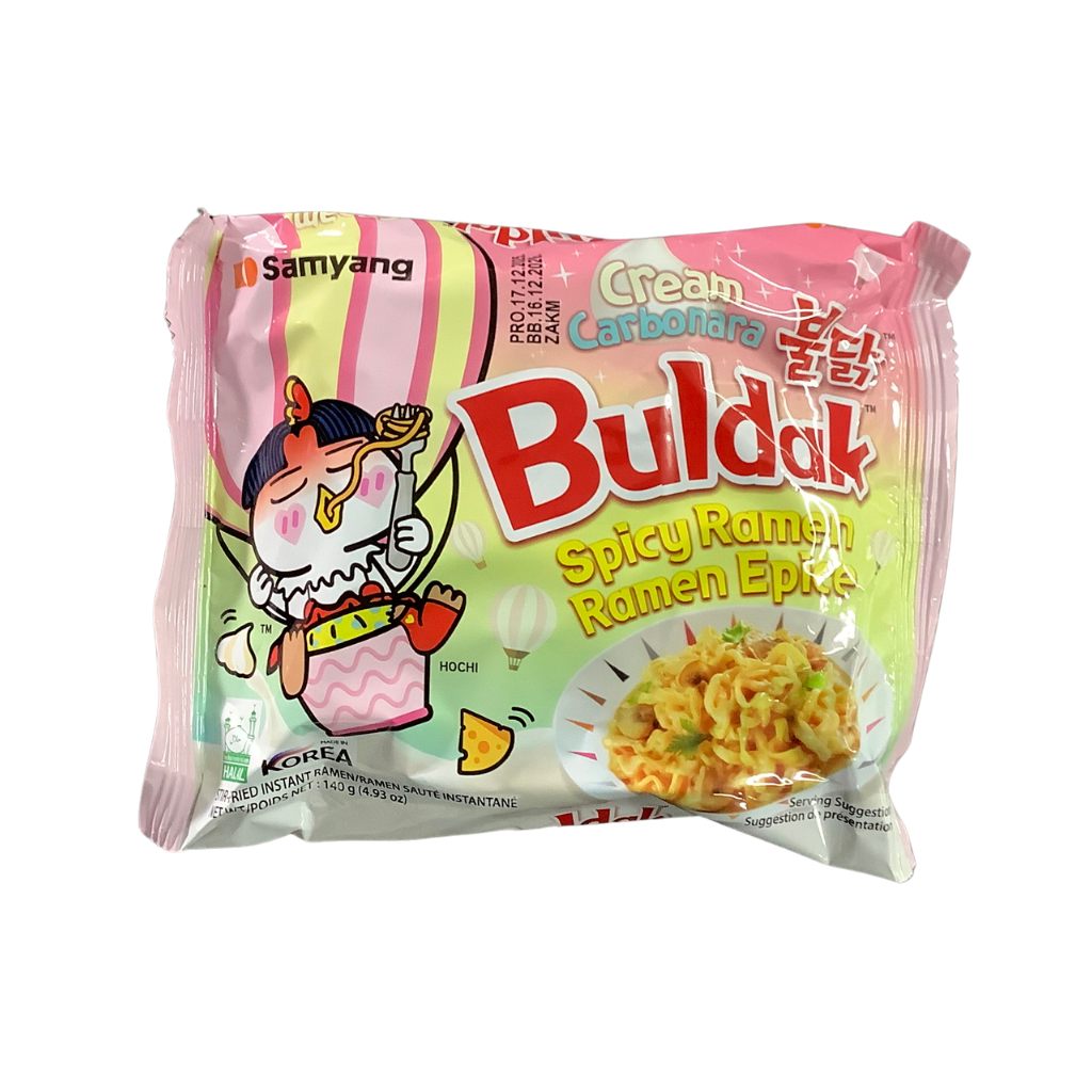 Buldak Cream Carbonara Spicy Ramen 140g
