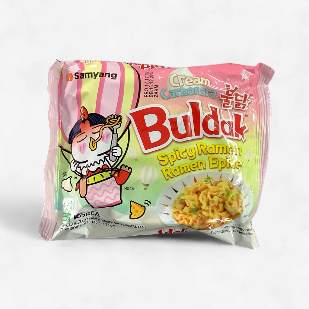 Buldak Cream Carbonara Spicy Ramen 140g