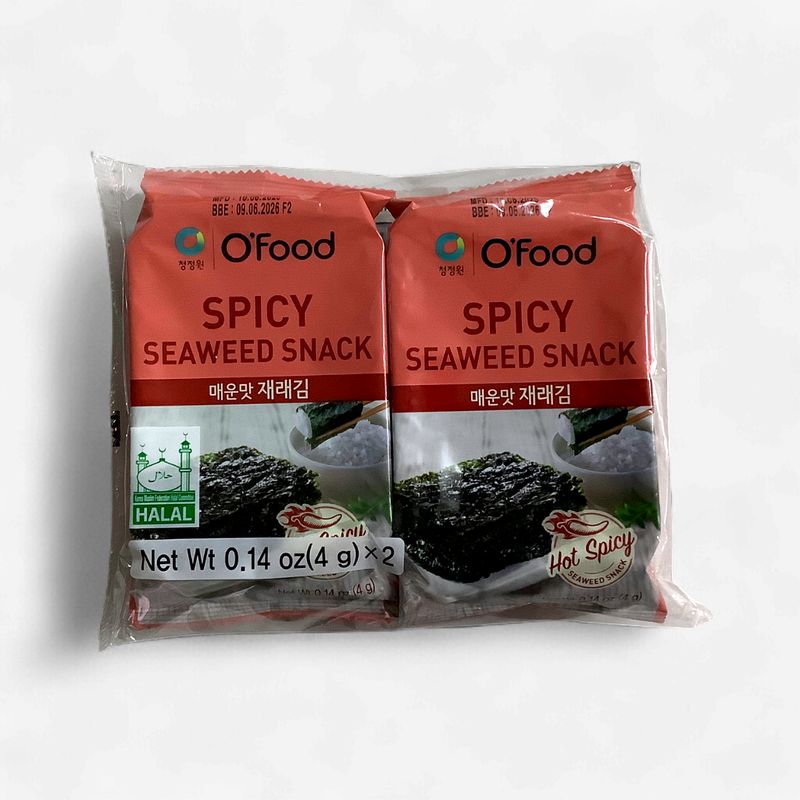 O'Food Spicy Seaweed Snack 2 x 4g