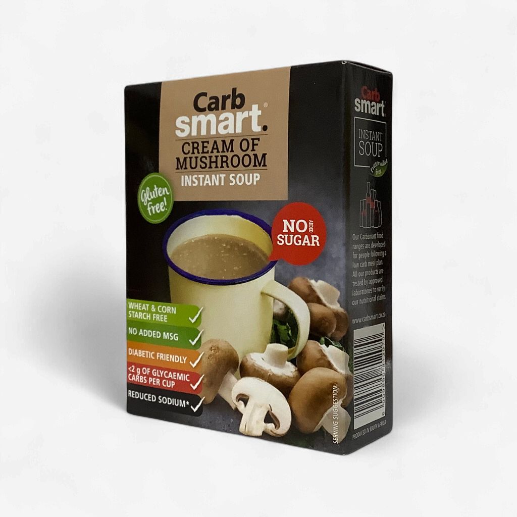 Carb Smart Cream Of Mushroom Instant Soup 4 x17g