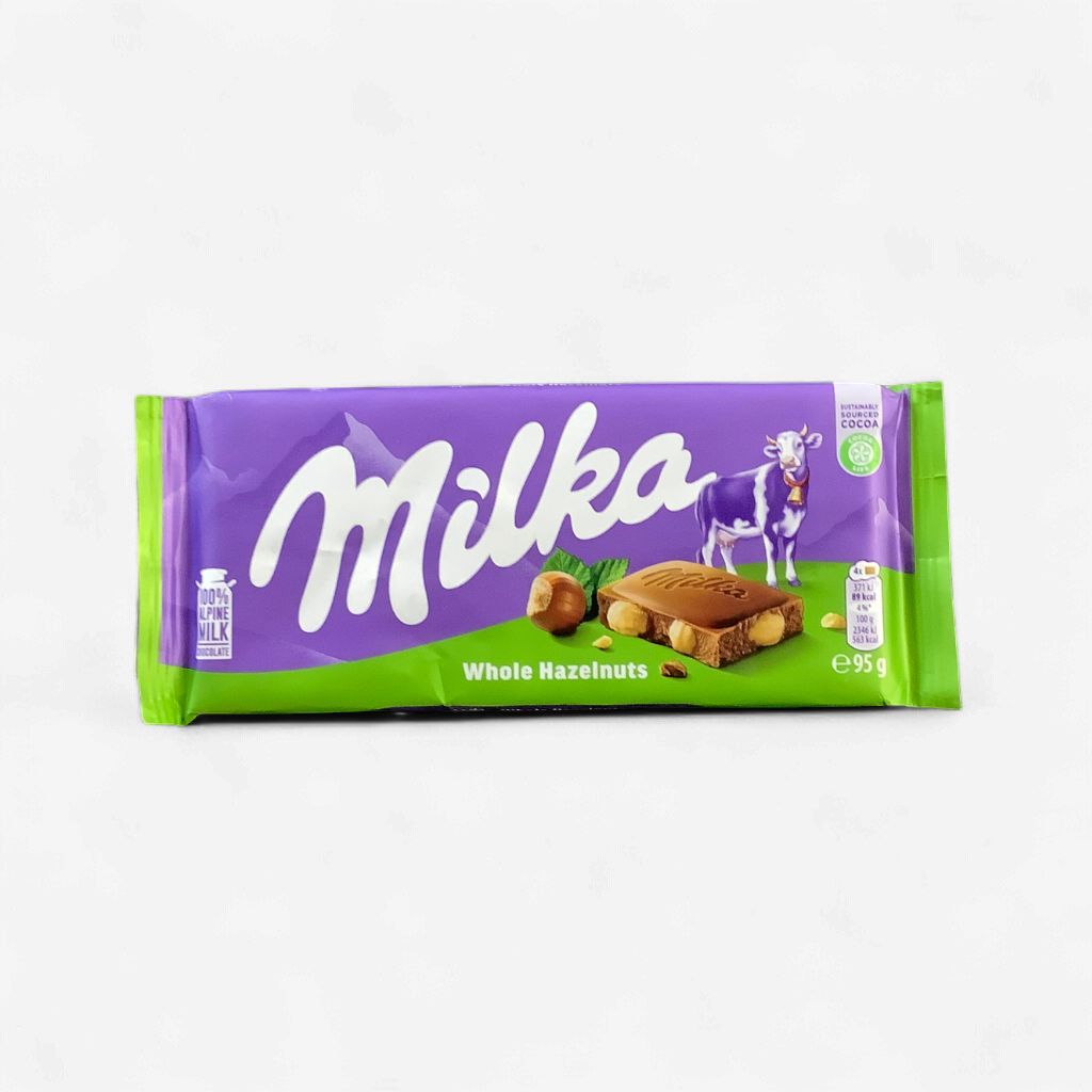 Milka Milk Chocolate with Whole Hazelnut 95