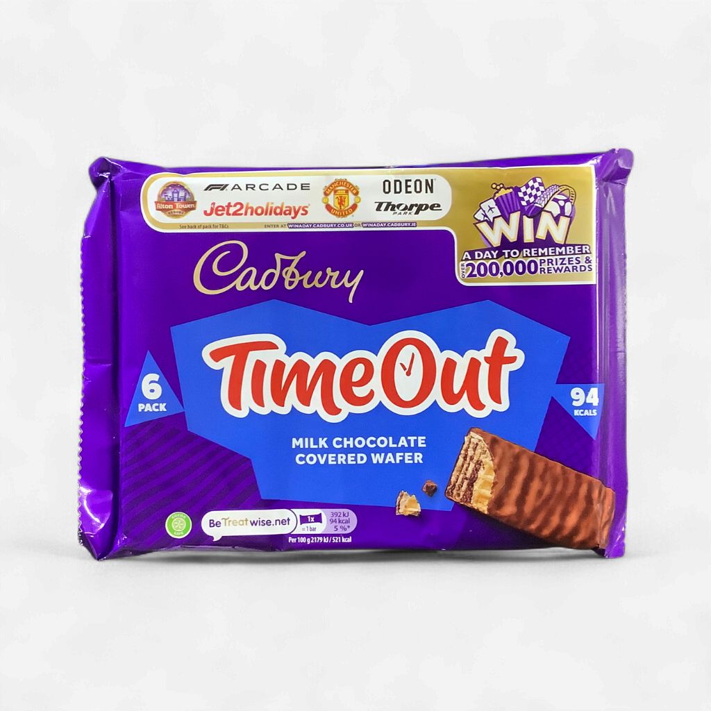 Cadbury TimeOut Milk Chocolate Wafer 6 Pack