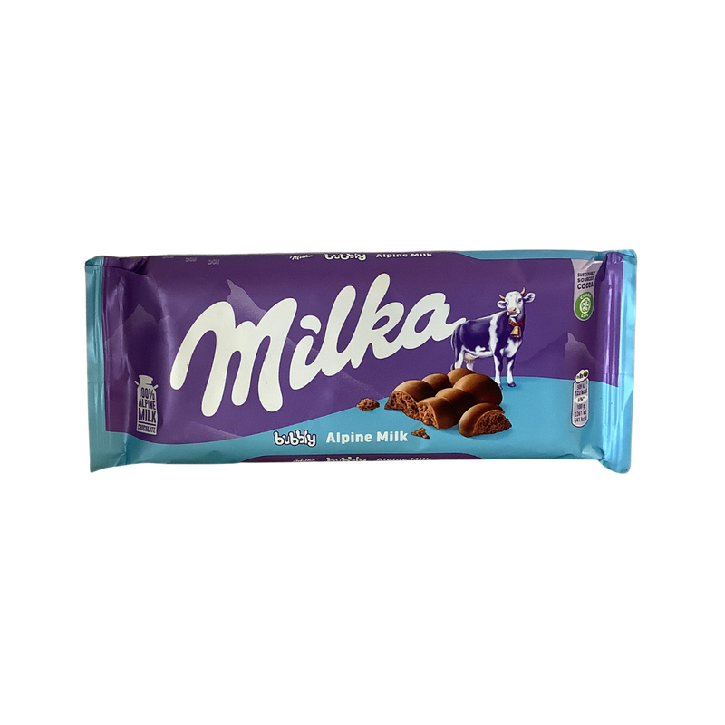 Milka  Bubbly Alpine Milk Chocolate 90g