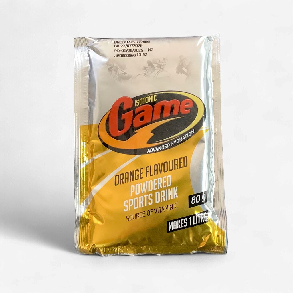 Game Isotonic Orange Flavoured Powdered Sports Drink 80g