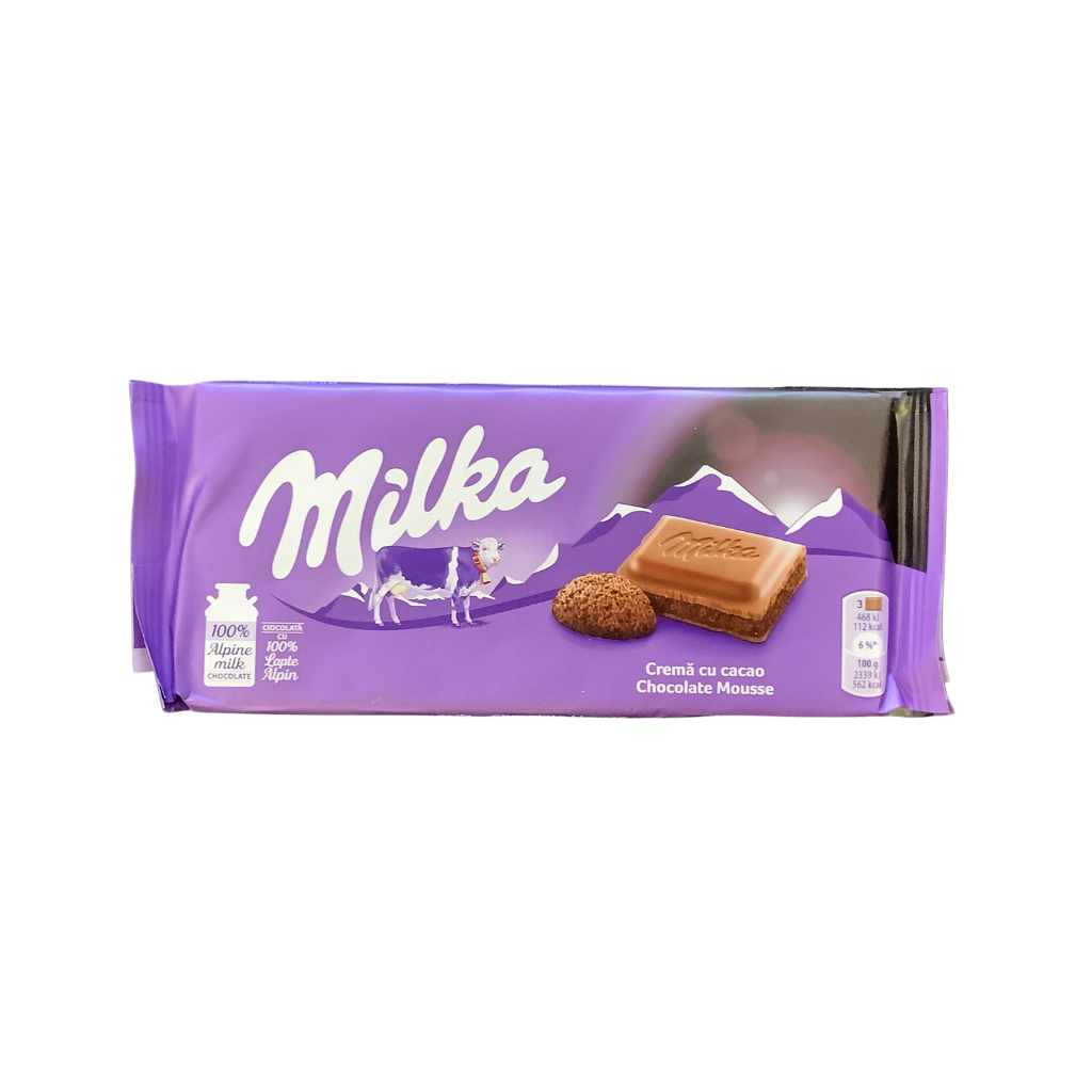 Milka Milk Chocolate, Chocolate Mousse 100g