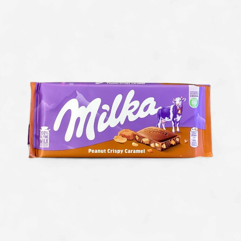Milka Peanut Crispy Caramel 90g
