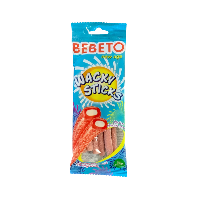 Bebeto Wacky Sticks Strawberry Vanilla 75g