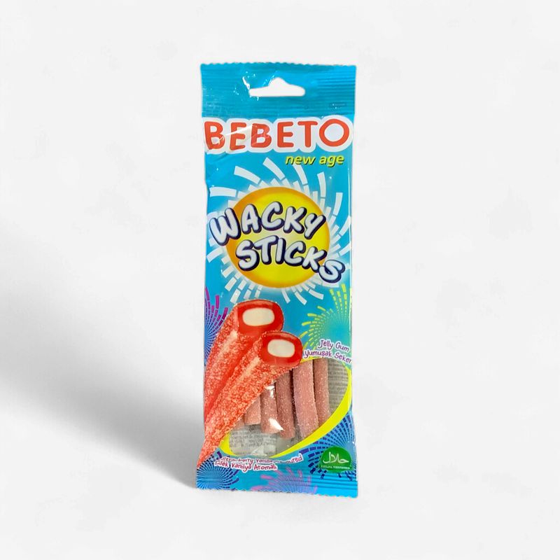 Bebeto Wacky Sticks Strawberry Vanilla 75g