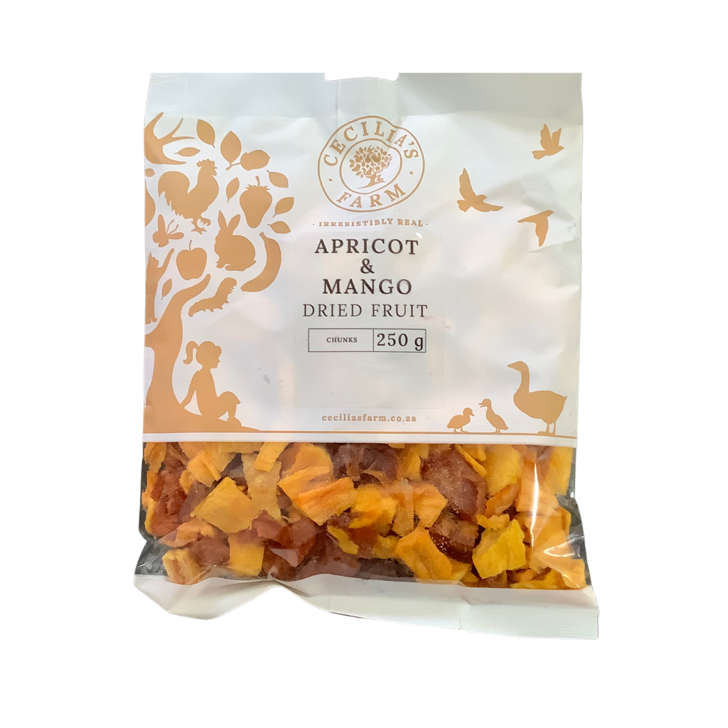 Cecilias Farm Apricot &amp; Mango Chunks Dried Fruit 250g