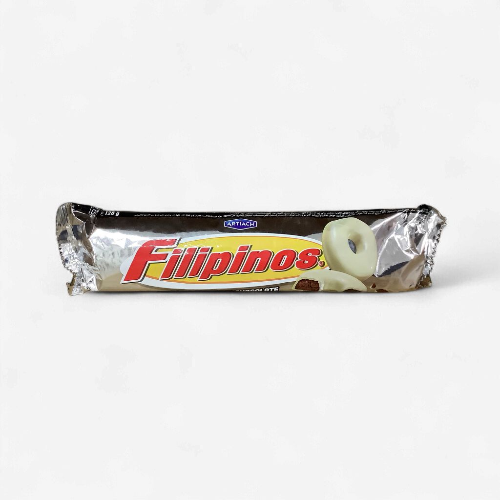 Filipinos Biscuits With Real White Chocolate 128g