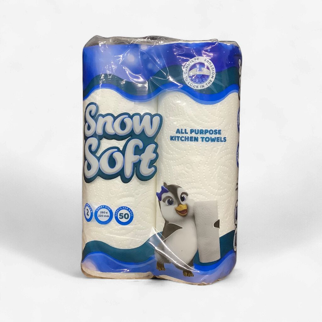 Snow Soft All Purpose Kitchen Towel 2 Rolls