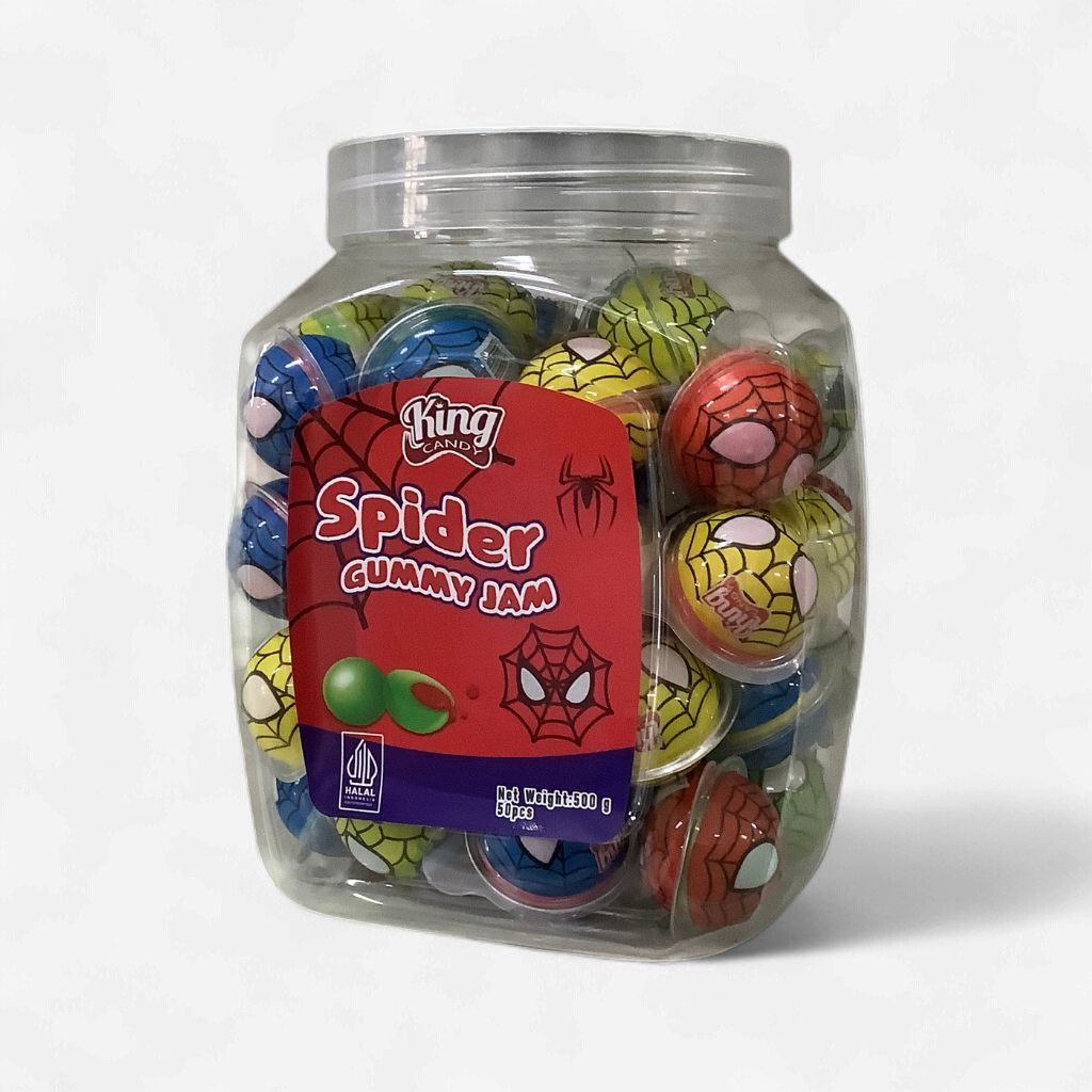 King Candy Spider Gummy Jam 50 Pcs (500g)