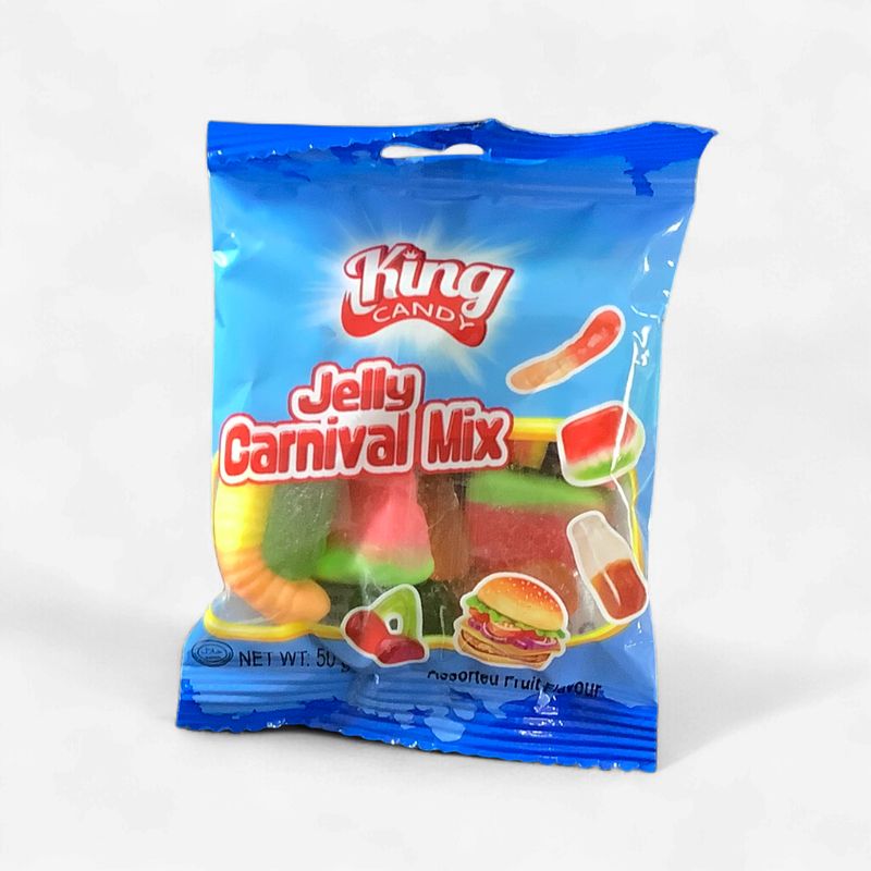 King Candy Jelly Carnival Mix Fruit Flavour 50g