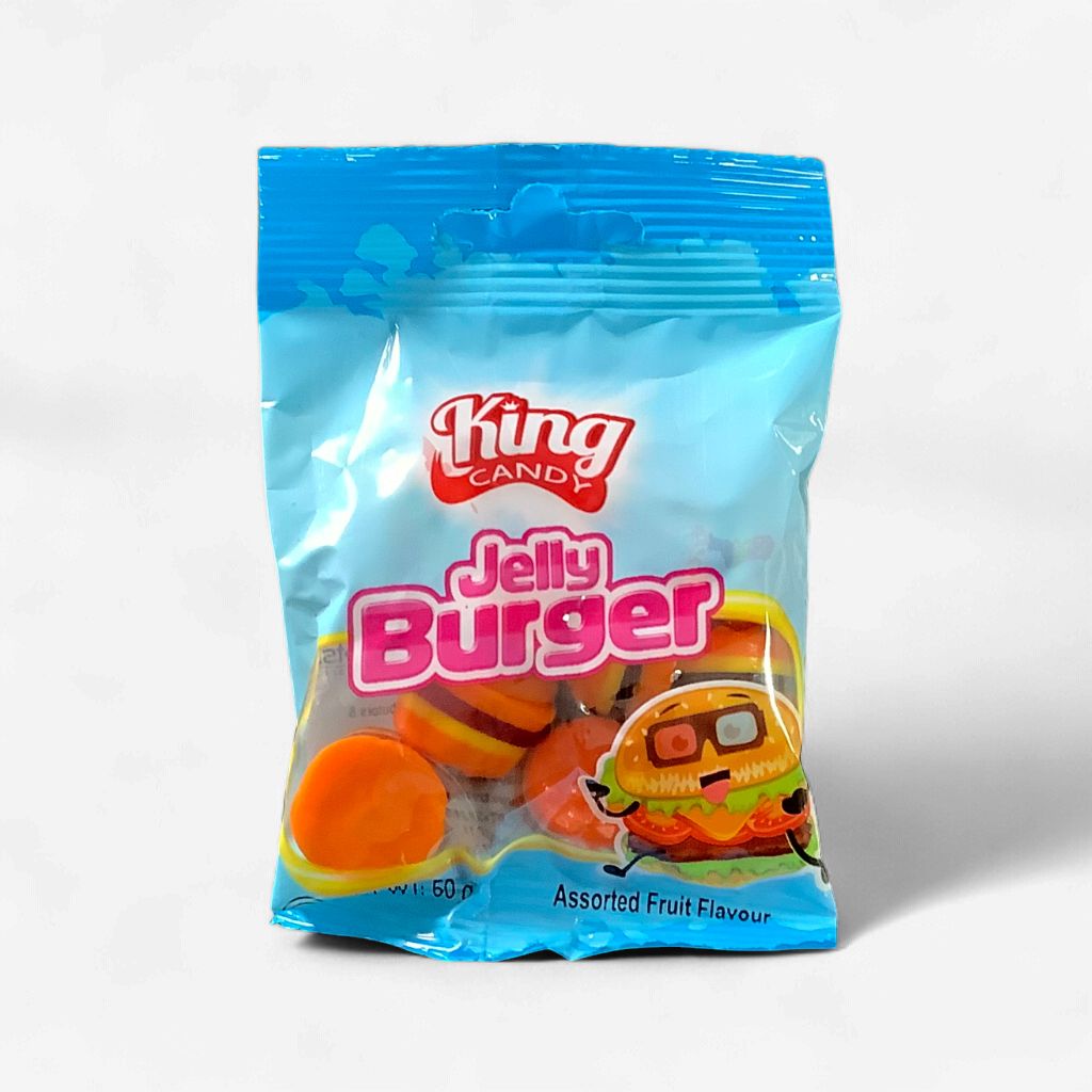 King Candy Jelly Burger Fruit Flavours 50g