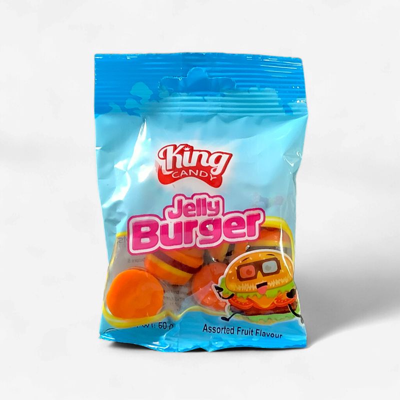 King Candy Jelly Burger Fruit Flavours 50g