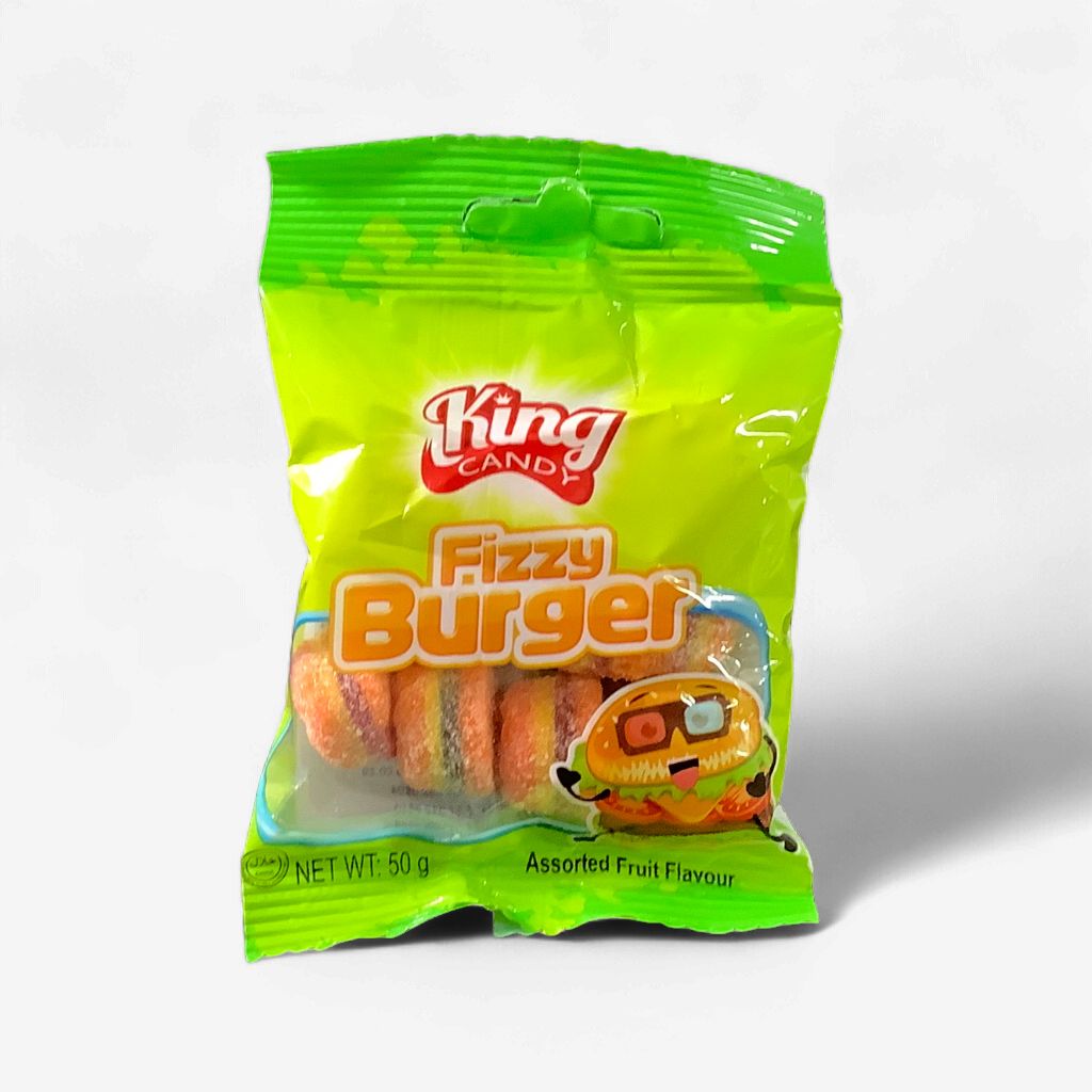 King Candy Fizzy Burger Fruit Flavours 50g