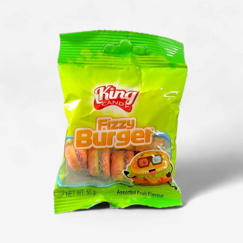 King Candy Fizzy Burger Fruit Flavours 50g