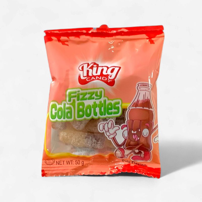 King Candy Fizzy Cola Bottles Flavour 50g