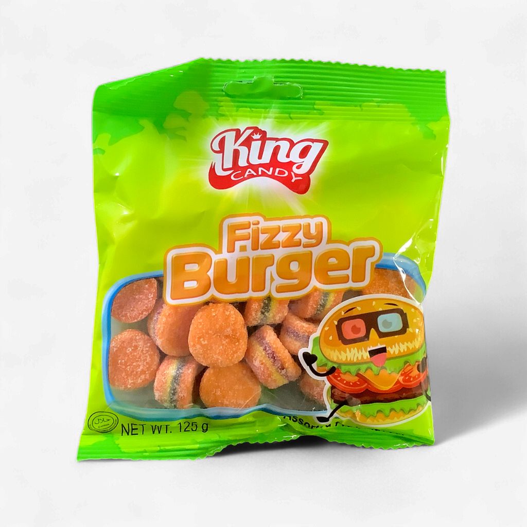 King Candy Fizzy Burger Fruit Flavours 125g