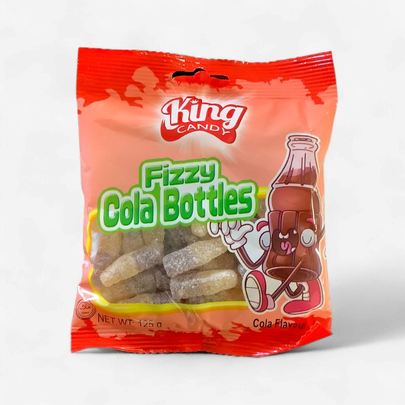 King Candy Fizzy Cola Bottles Flavour 125g