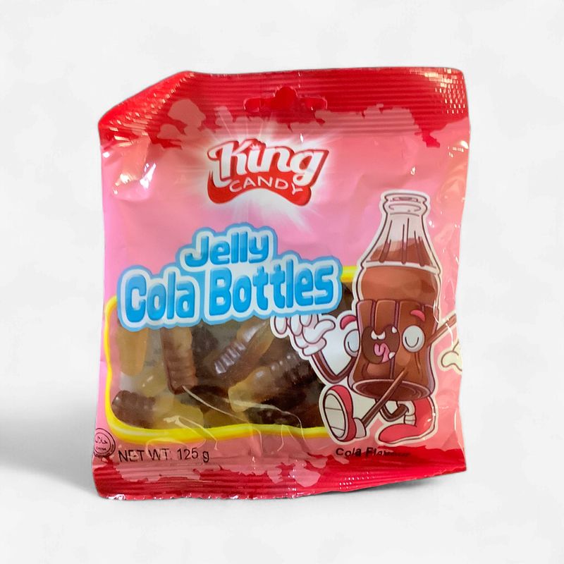 King Candy Jelly Cola Bottles Flavour 125g