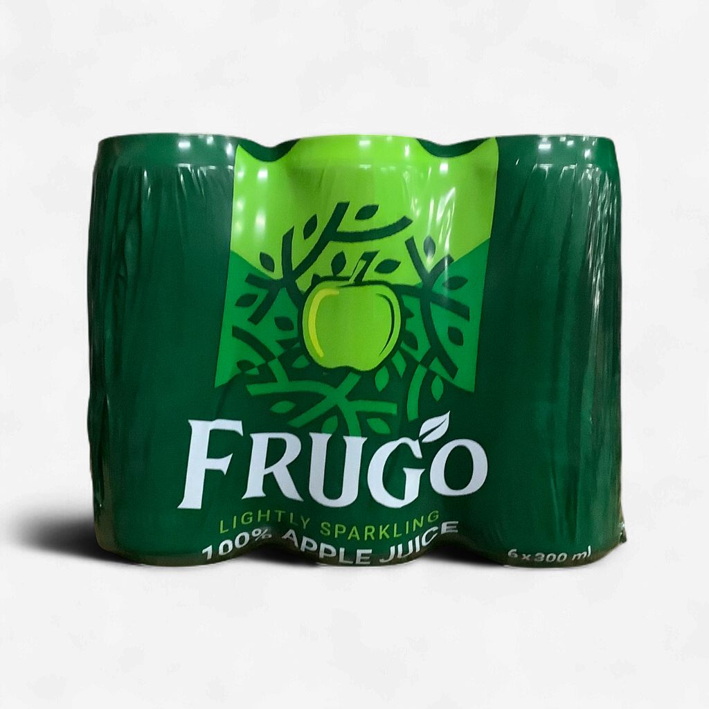 Frugo Lightly Sparkling 100% Apple Juice 6 x 300ml