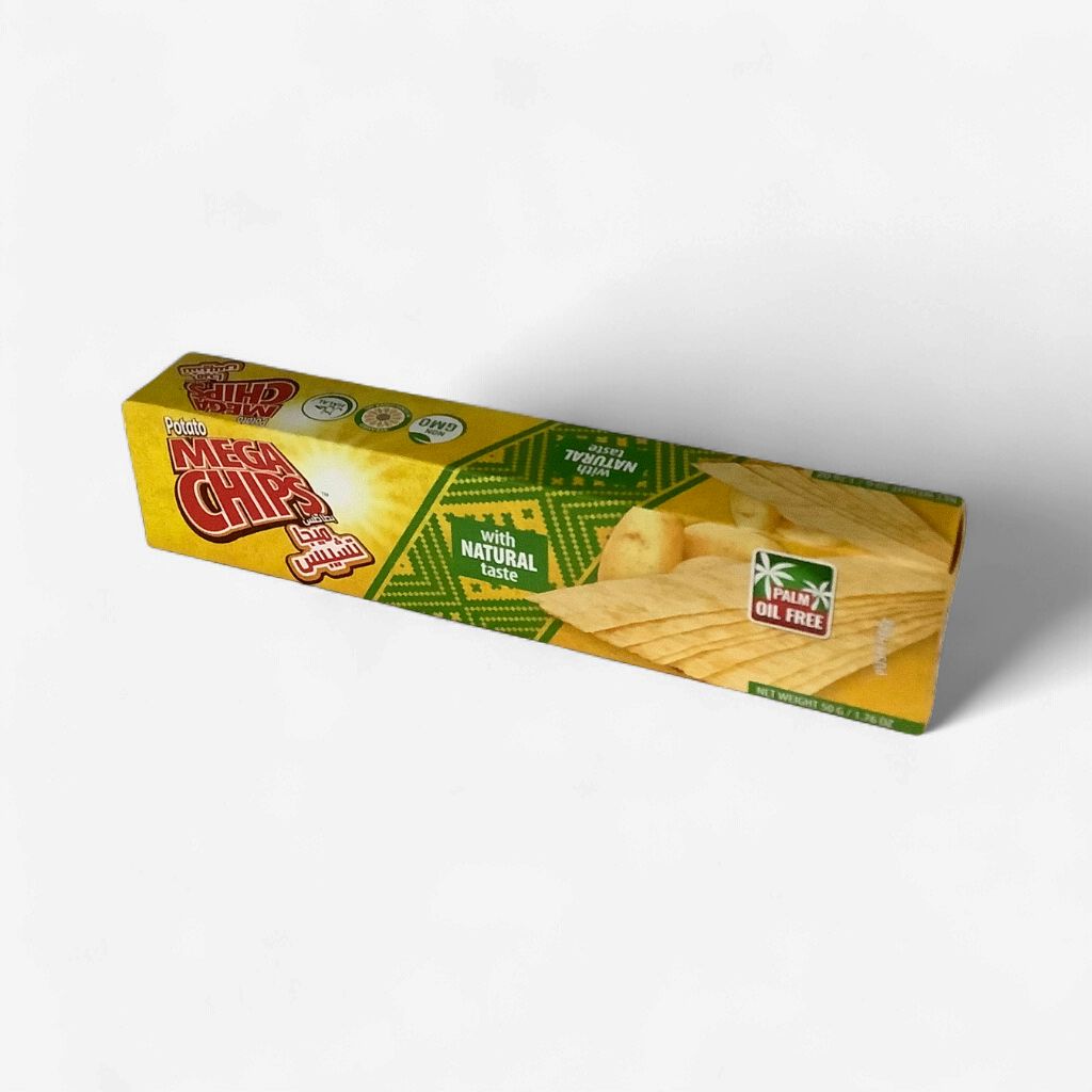 Mega Long Potato Chips With Natural Taste 50g