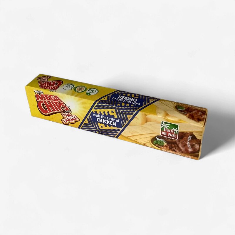 Mega Long Potato Chips Chicken Flavour 50g