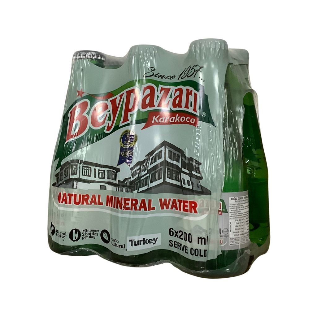 Beypazari Natural Mineral Water Sparkling 6 x 200ml