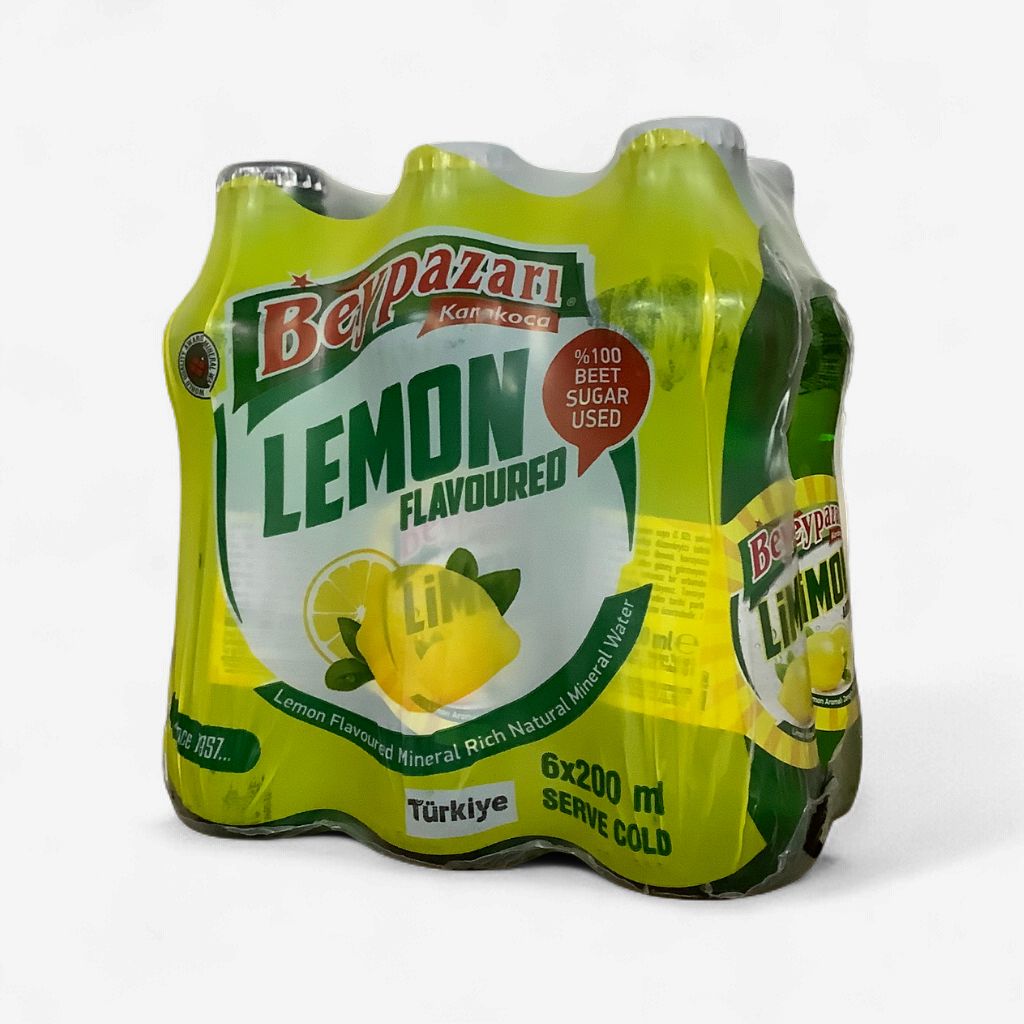 Beypazari Lemon Flavoured Sparkling Mineral Water 6 x 200ml