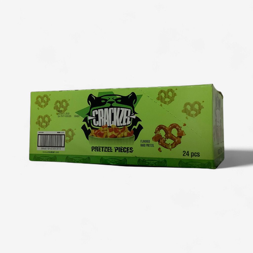 Crackzel Pretzel Pieces Wasabi 24 x 85g