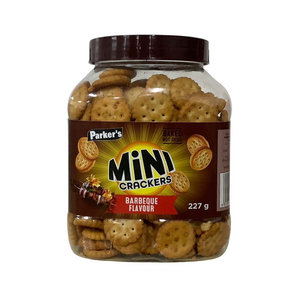 Parkers Mini Crackers Barbeque Flavour 227g