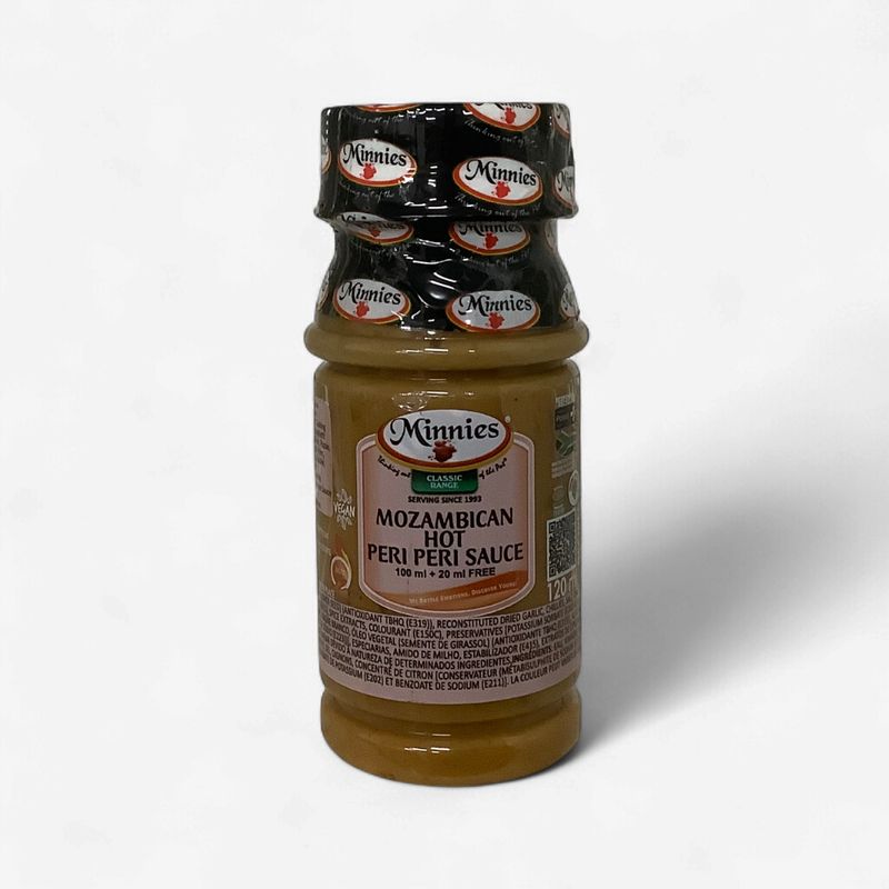 Minnies Mozambican Hot Peri Peri Sauce 120ml