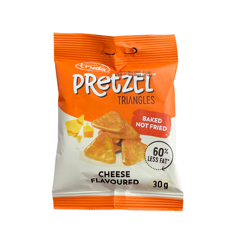 Truda Pretzel Triangles Cheese Flavoured 30g