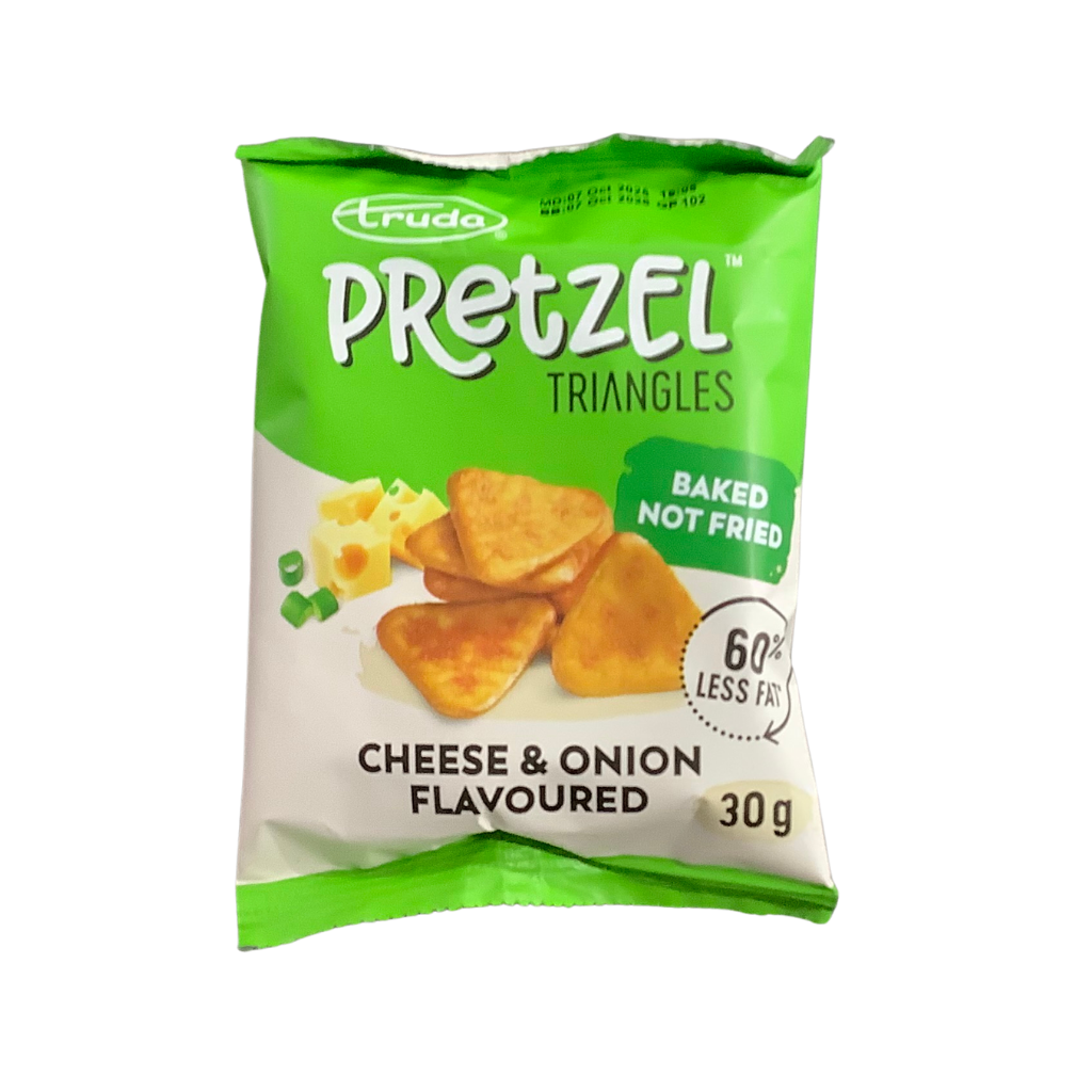 Truda Pretzel Triangles Cheese &amp; Onion Flavoured 30g