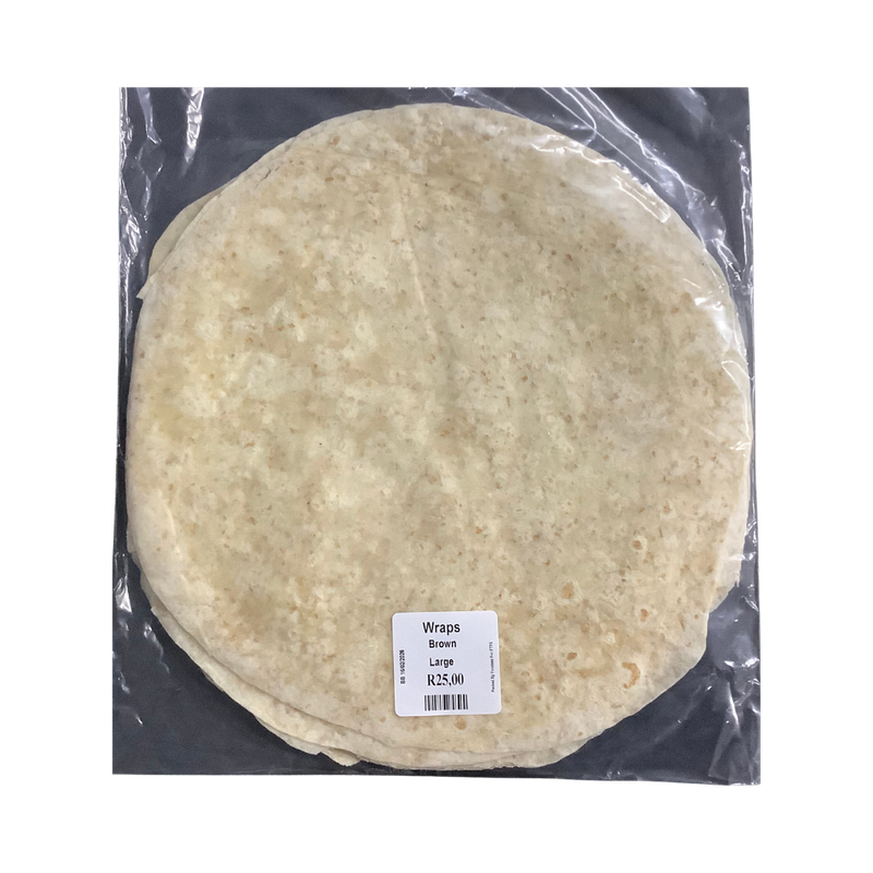 Wraps Large 6 Pack Brown