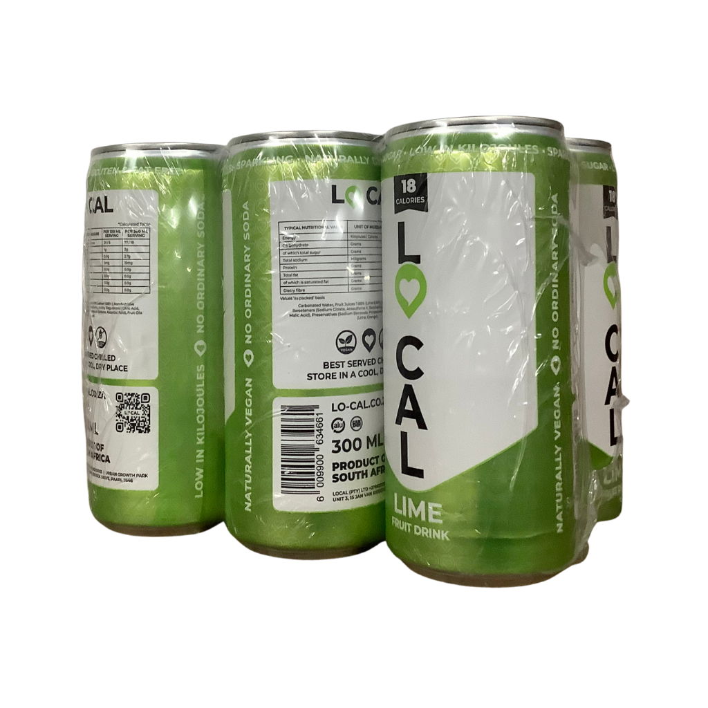 Local Lime Fruit Soda 6 x 300ml