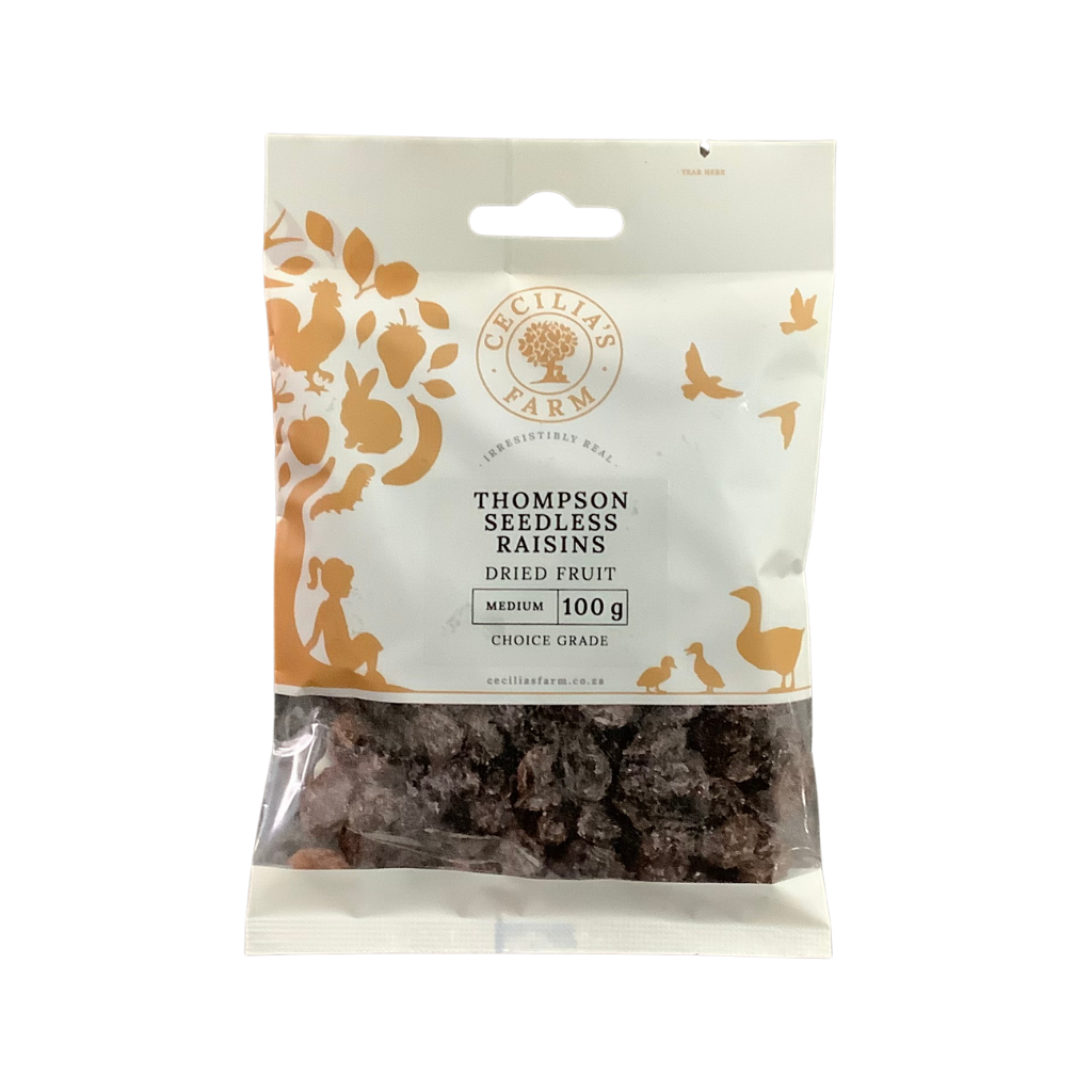 Thompson Seedless Raisins Medium 100g