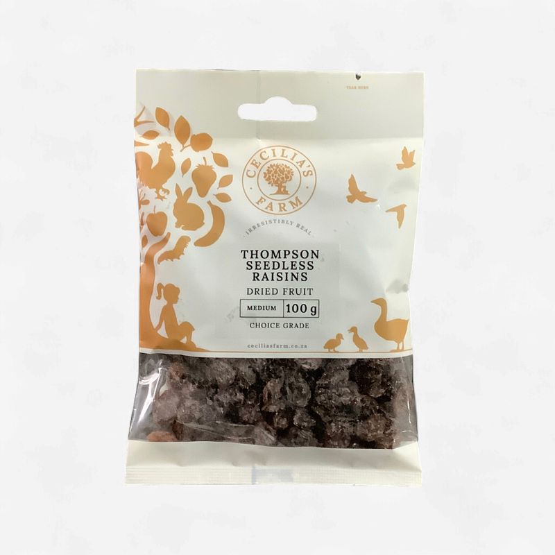 Thompson Seedless Raisins Medium 100g